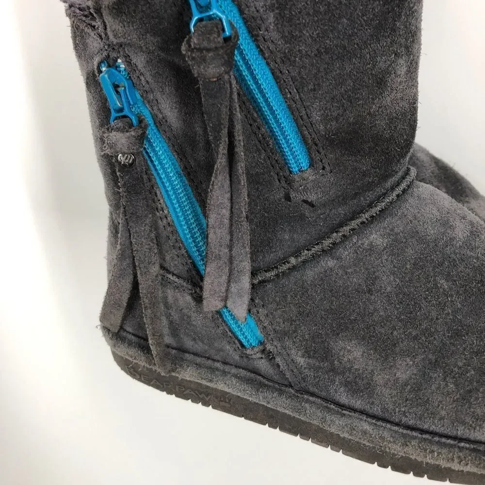 BearPaw gray suede